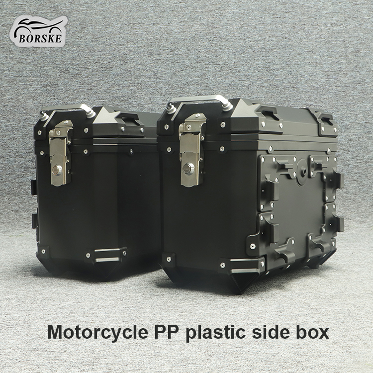BORSKE Manufacturer PP Plastic Motorcycle Side Case Motorcycle Saddle Box