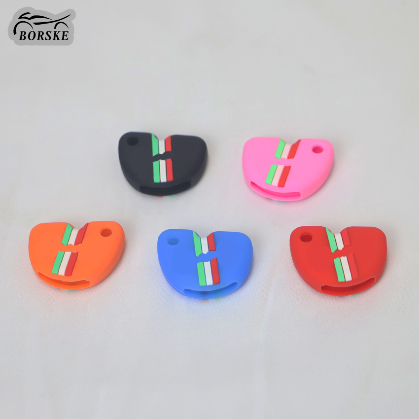 BORSKE Scooter Parts Supplier Wholesale New design rubber key case cover silicon for Vespa