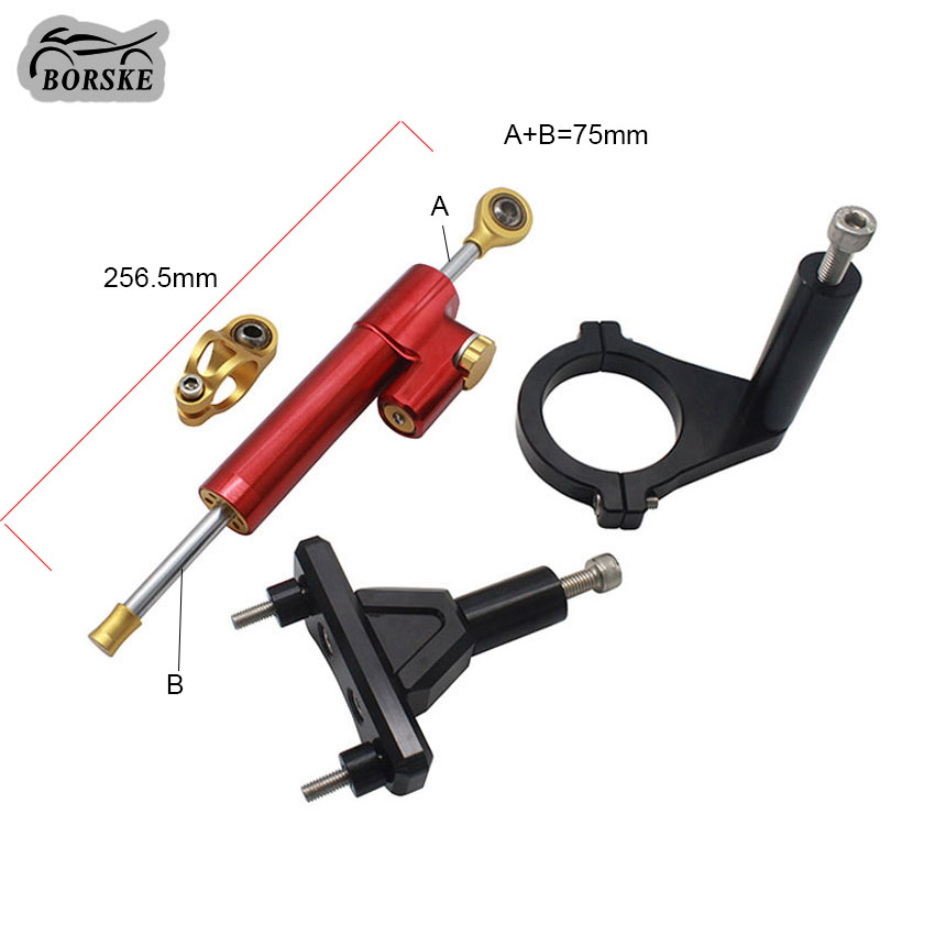 Motorcycle Adjustable Universal Steering Damper Stabilizer Control