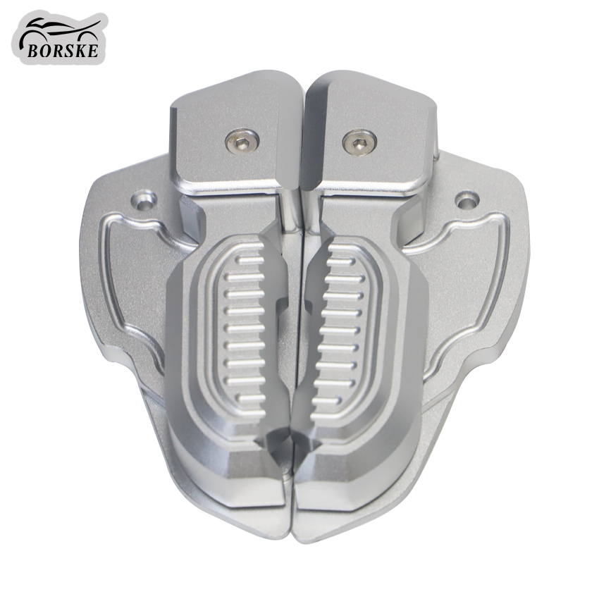 BORSKE Factory Custom Motorcycle Accessories Scooter Footrest Aluminum Pedals for Sprint Primavera