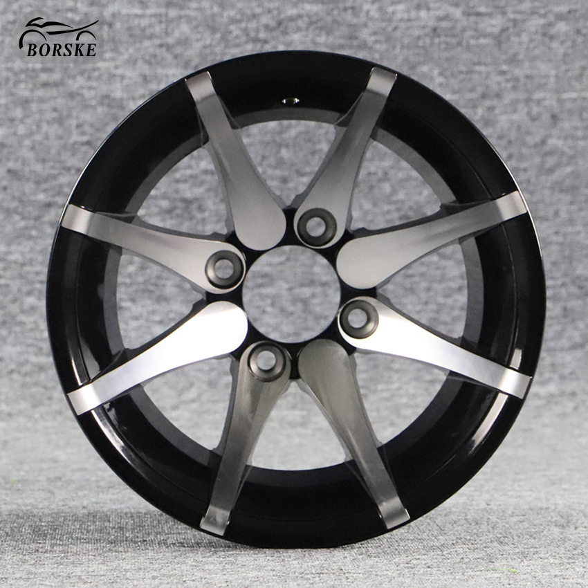 Borske motorcycle Parts Company Roues de voiturettes de golf 10x7 pouces Aluminium 2