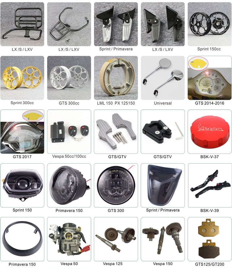 Borske motorcycle Parts Company Scooter pedals for Vespa Sprint Primavera 7