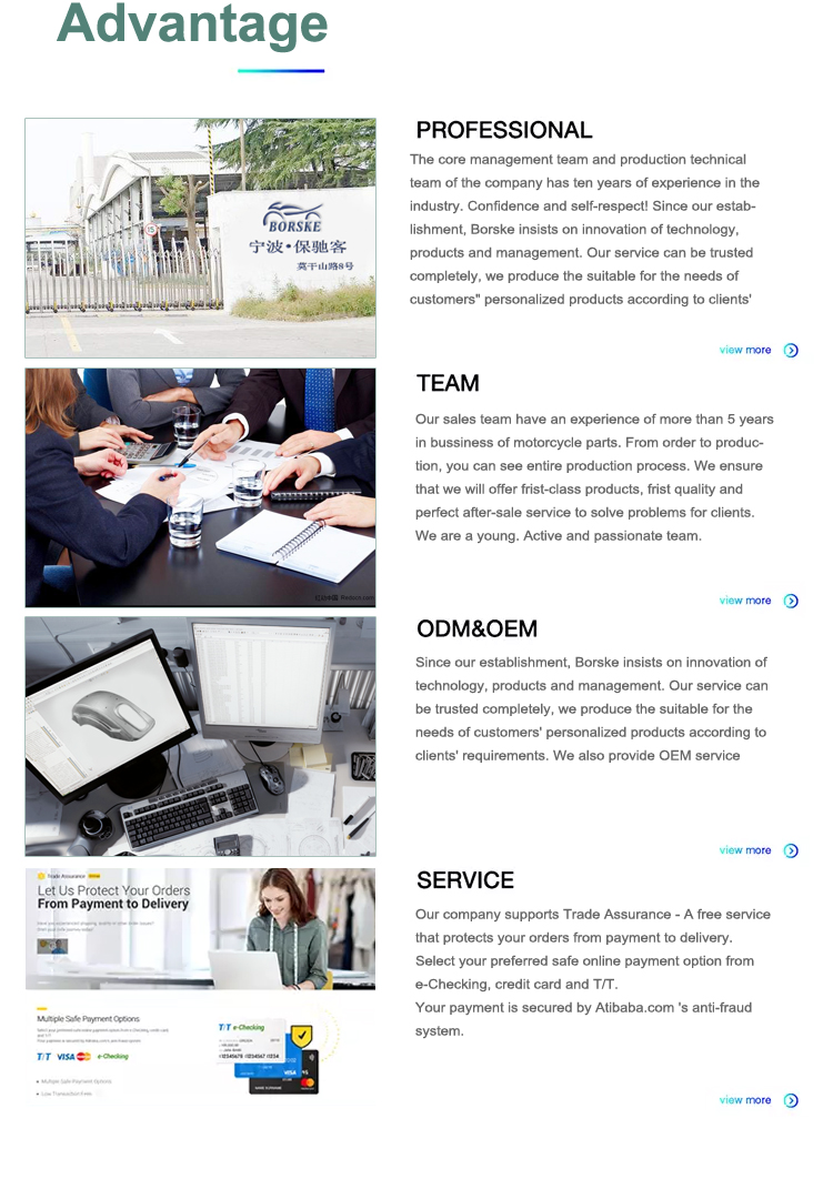 Borske motorcycle Accessories Company Black Motorcycle Footrest Folding Foot Pegs for LX S LXV 10