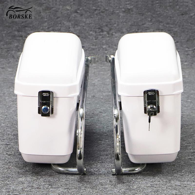 Motorcycle ABS motorcycle left right side luggage box