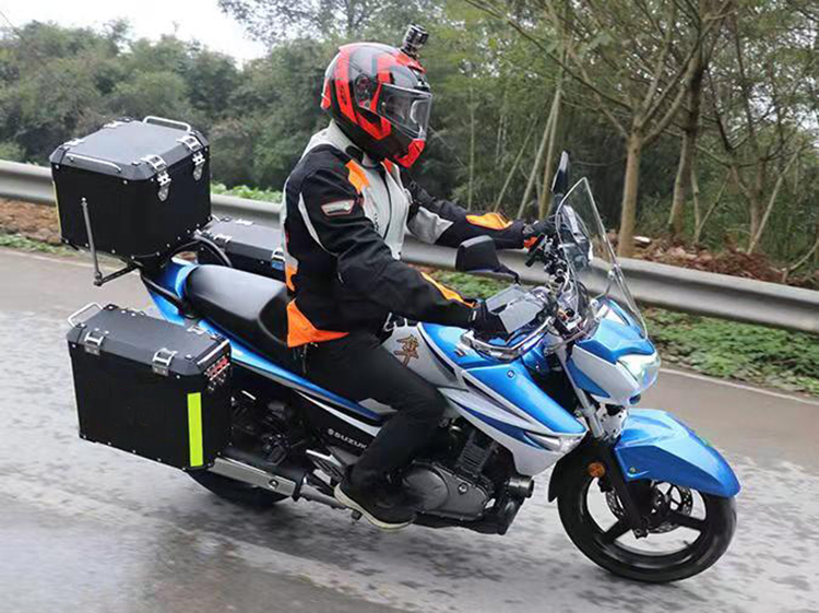 Borske мотоциклетные части фабрики Подгоняйте алюминиевый мотоцикл боковой ящик для Honda Yamaha BMW 1