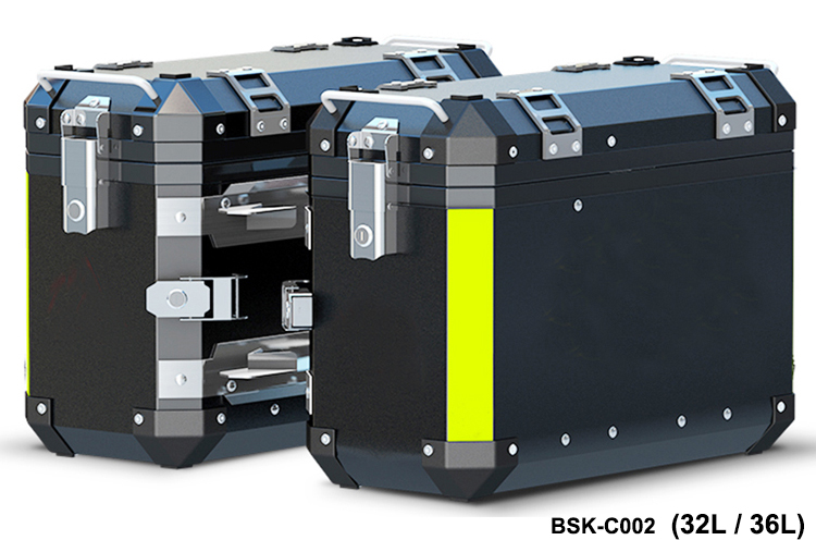 BORSKE benutzerdefinierte Großhandel wasserdicht Aluminiumlegierung Packtaschen Motorrad Seite Boxen 2