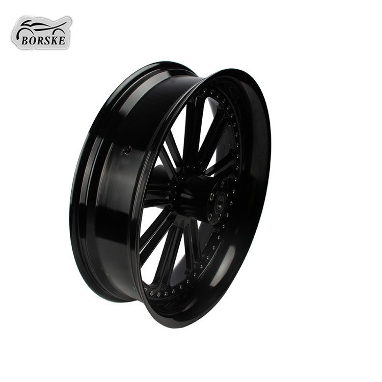 Borske Motorcycle Custom Factory Fat Spoke Front Wheel For Harley