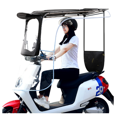 Borske Custom Color Universal Motorcycle Canopy Sunshade Canopy Scooter Canopy