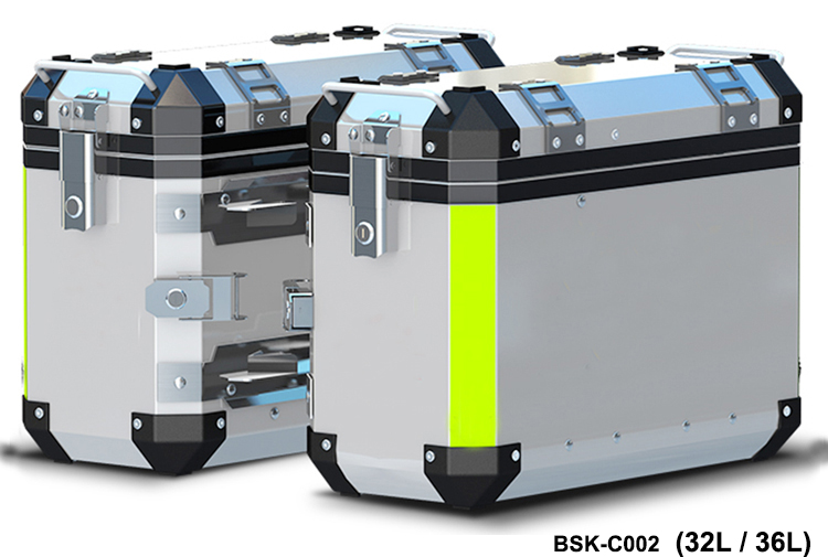 BORSKE benutzerdefinierte Großhandel wasserdicht Aluminiumlegierung Packtaschen Motorrad Seite Boxen 4