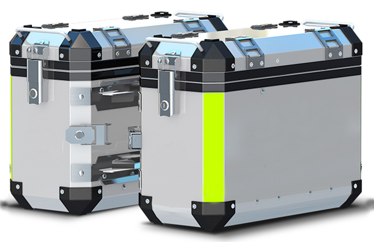 BORSKE benutzerdefinierte Großhandel wasserdicht Aluminiumlegierung Packtaschen Motorrad Seite Boxen 3