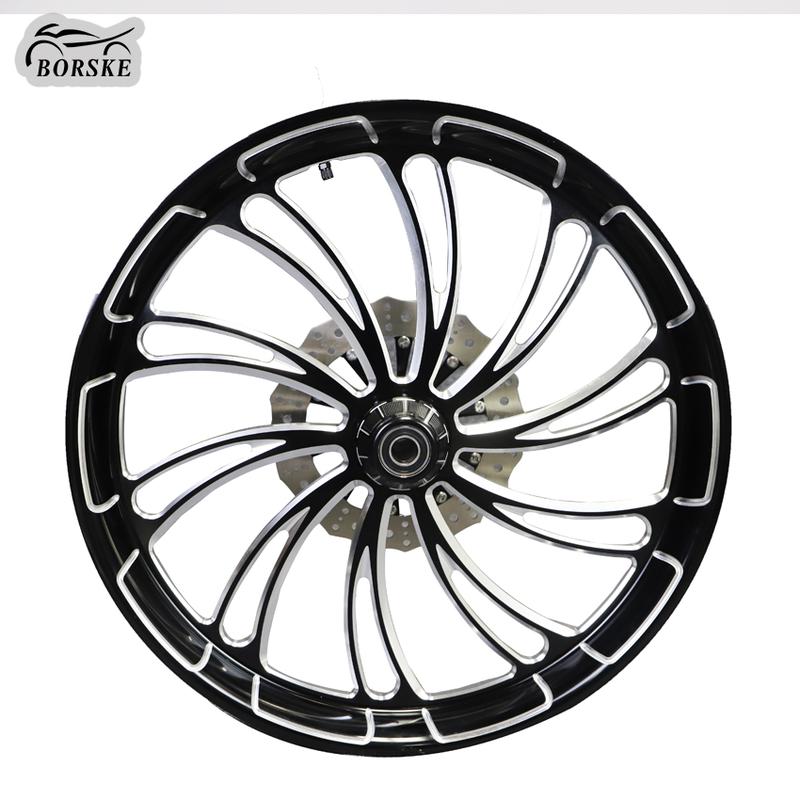 Fan design aluminum wheels for Harley