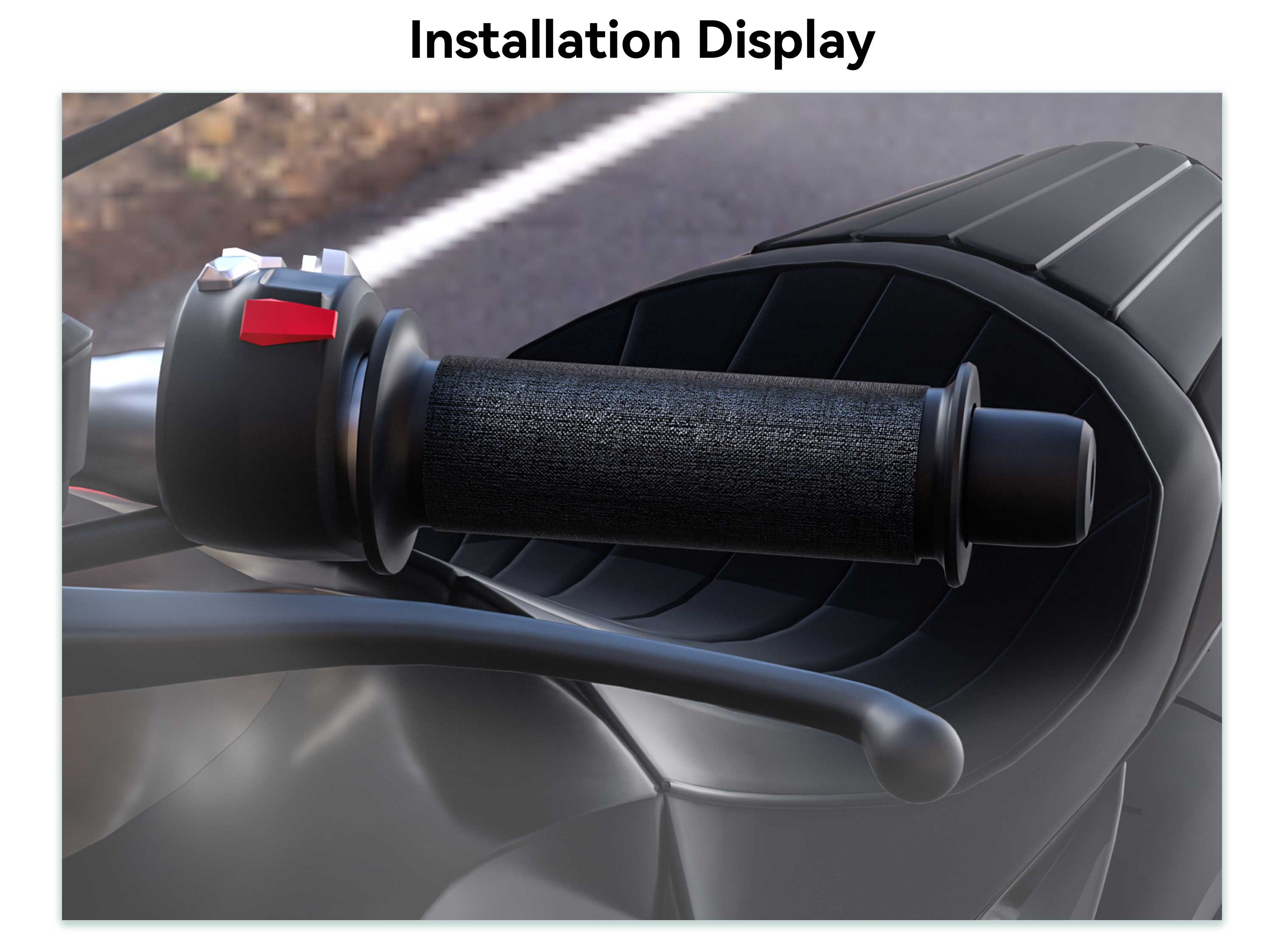 Fábrica de peças para motociclos Borske Venda por grosso de películas de aquecimento para motociclos Punhos aquecidos 3