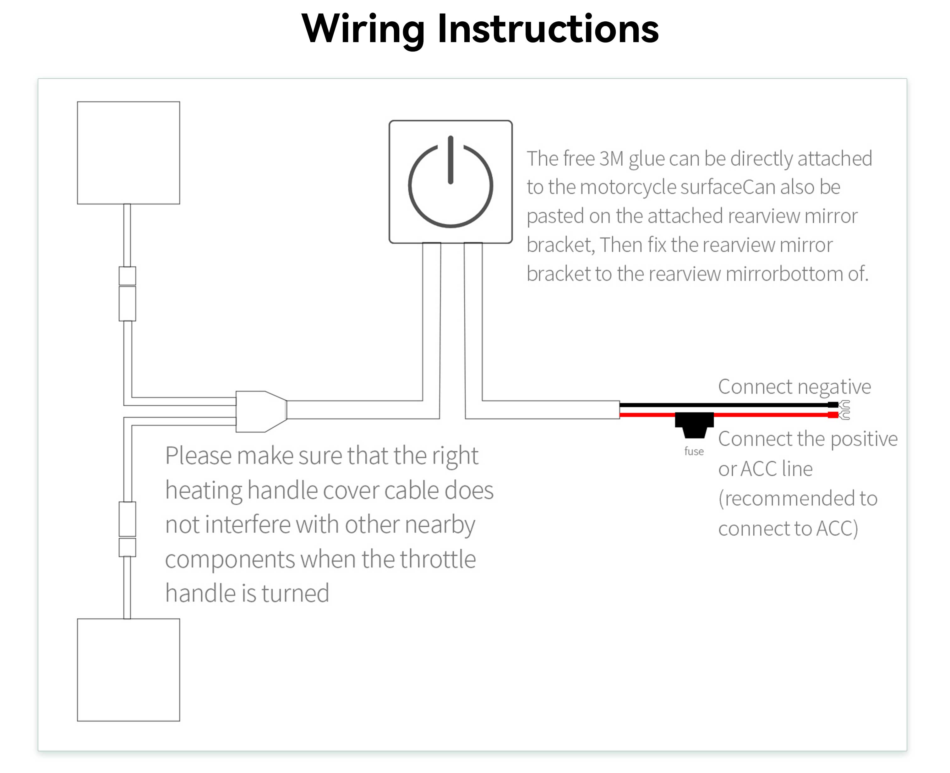 Fábrica de peças para motociclos Borske Venda por grosso de películas de aquecimento para motociclos Punhos aquecidos 4