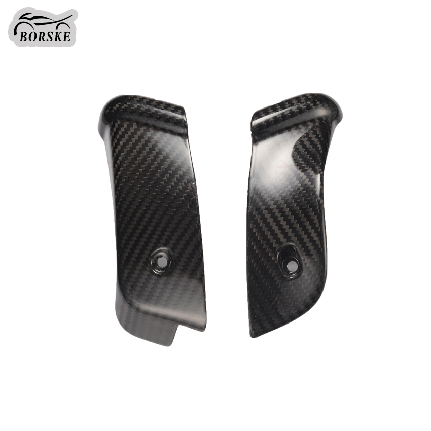 Borske Motorcycle Accessories Supplier Wholesale Carbon Fiber Side Spoiler Cover for Vespa GTS 300