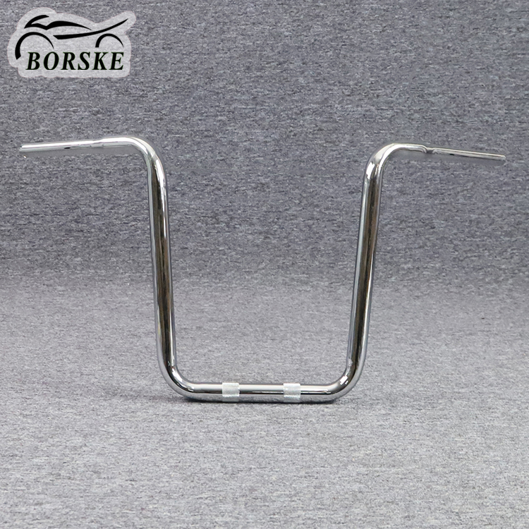 Borske 14" motorcycle handlebar ape hangers 1 1/4 handle bar for harley bike accessory