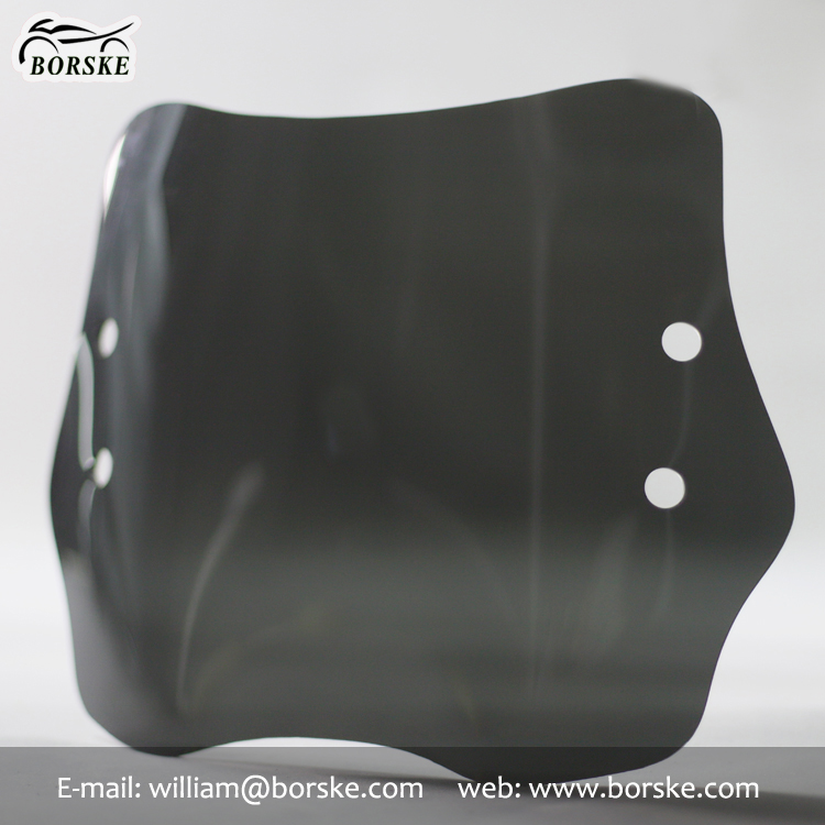 Black 3mm scooter visor