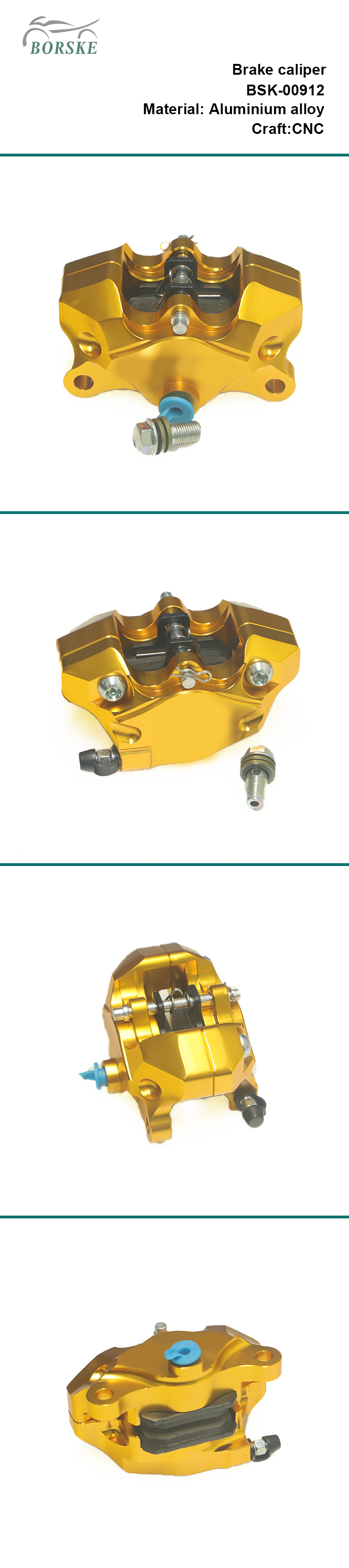 Borske Motorcycle Accessories CNC Front Disc Caliper Brakecaliper Cover Motorcycle Brake 1