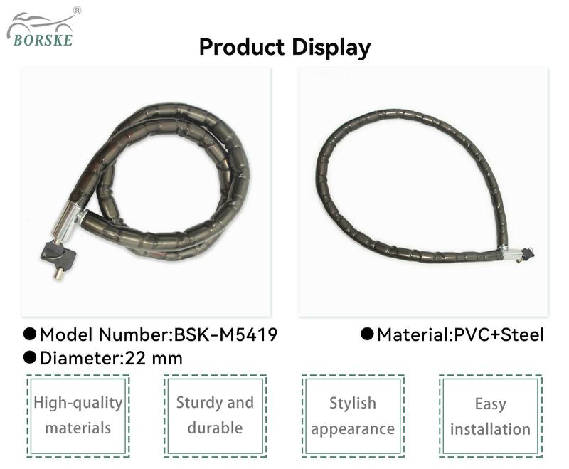 Motorcycle Accessories Heavy Duty Anti-theft High Security Bicycle Lock Motorcycle Joint Lock 5