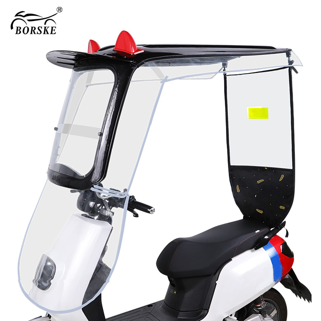 Motorbike Mobility Scooter Roof Sunshade Rain Cover Motorcycle Sun Visor Shade Tent Umbrella Canopy