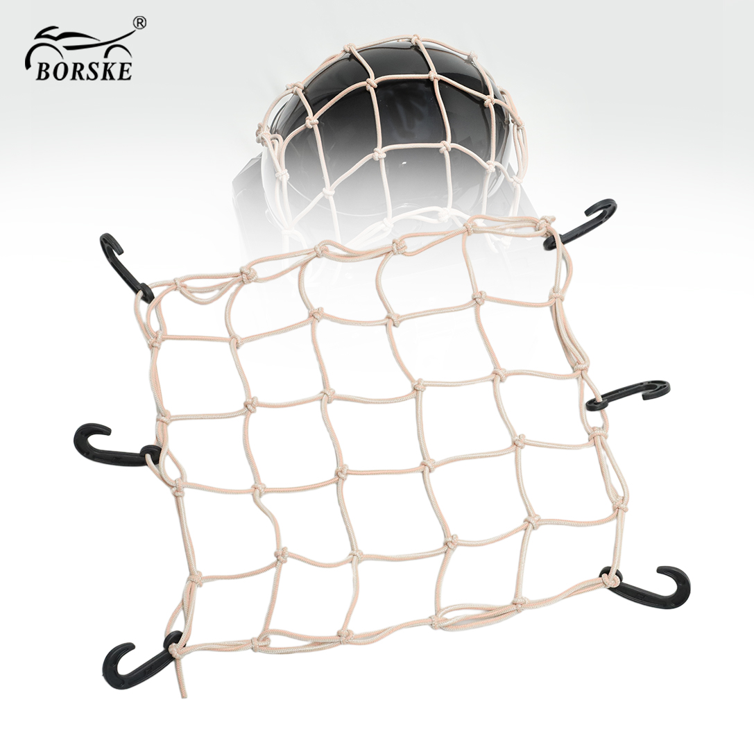 Motorcycle Helmet Holder Tank Mesh Bungee Elastic Luggage Net Cargo Nets for Moto Bike Bicycle