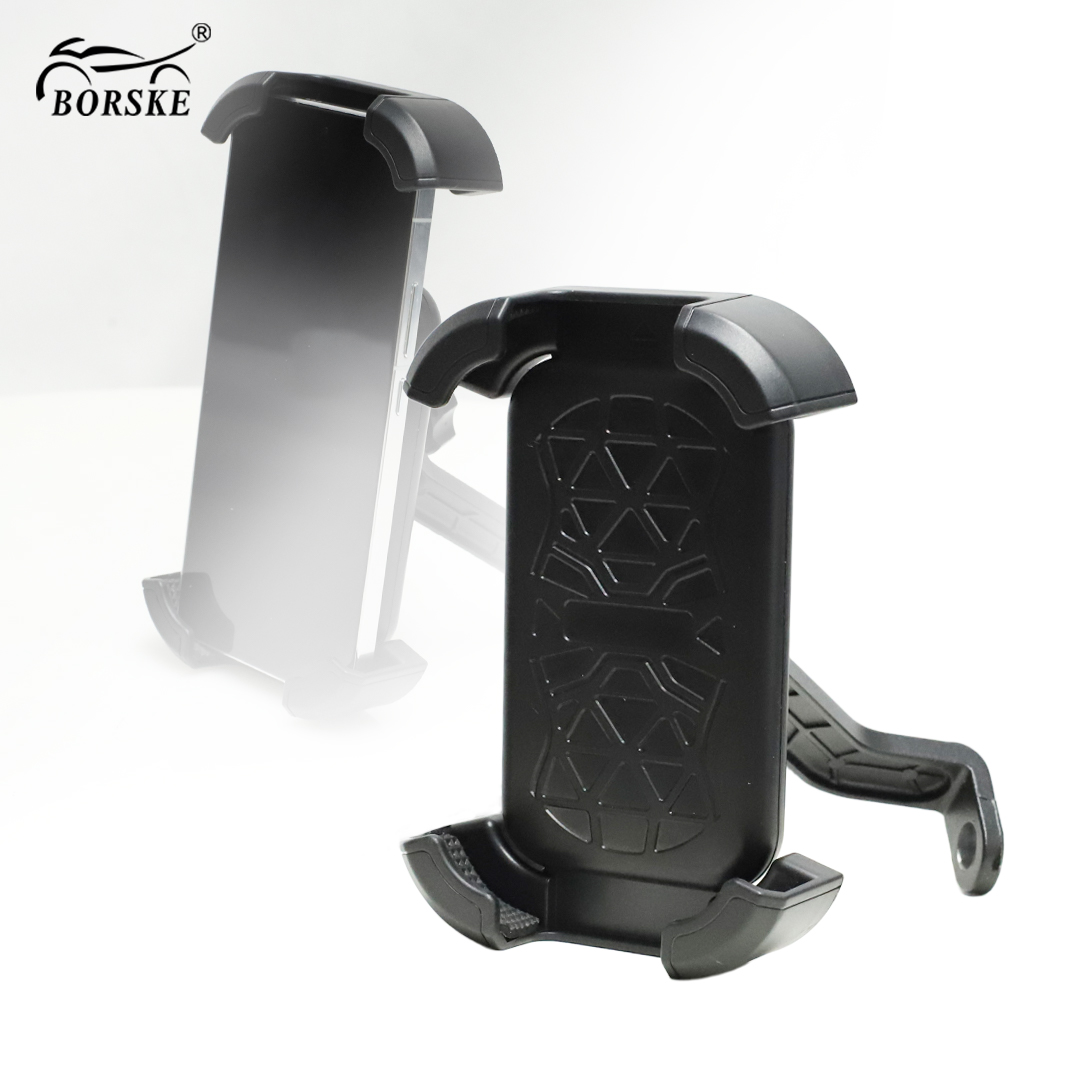 Anti-unlocking Rearview Mirror Motorcycle Phone Holder