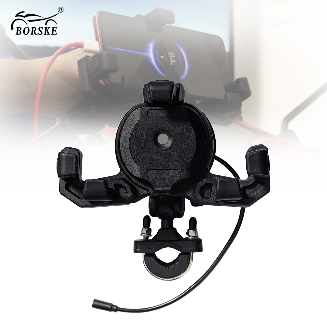 Wireless Type-C Charger Motorcycle Mobile Phone Holder