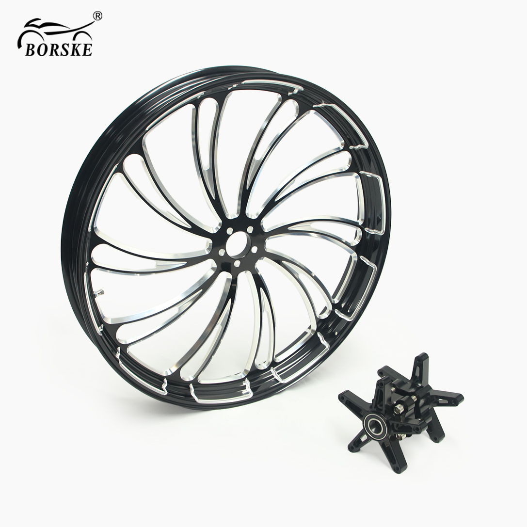 Custom Motorcycles Forged Aluminum Alloy 6061 Rims 18 21 23 26 30 Inch Front Rear Wheel for Harley