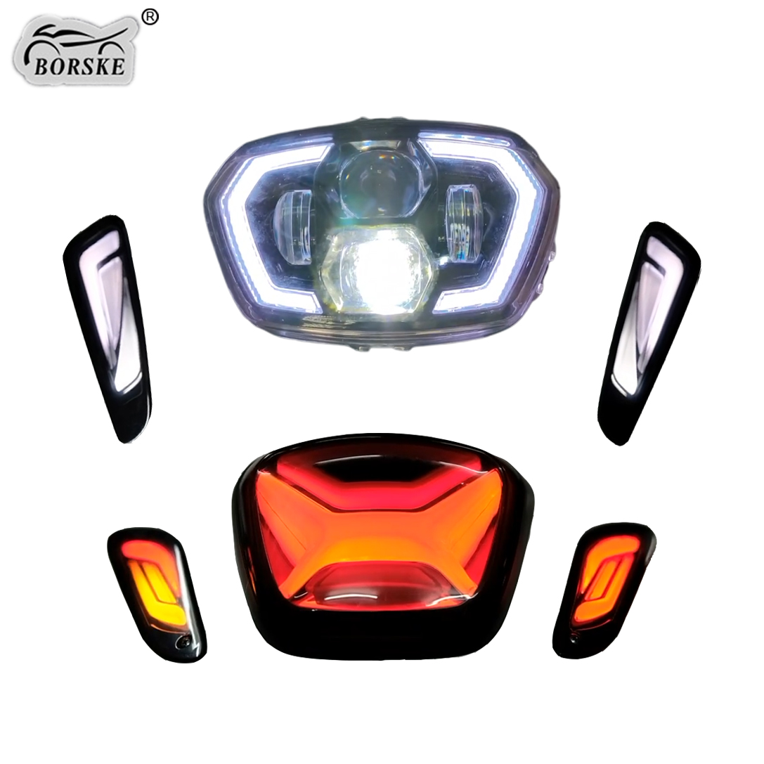 Modification Scooter Led Indicator Headlight Tail Lights Front Rear Turn Signal for Vespa Sprint 150