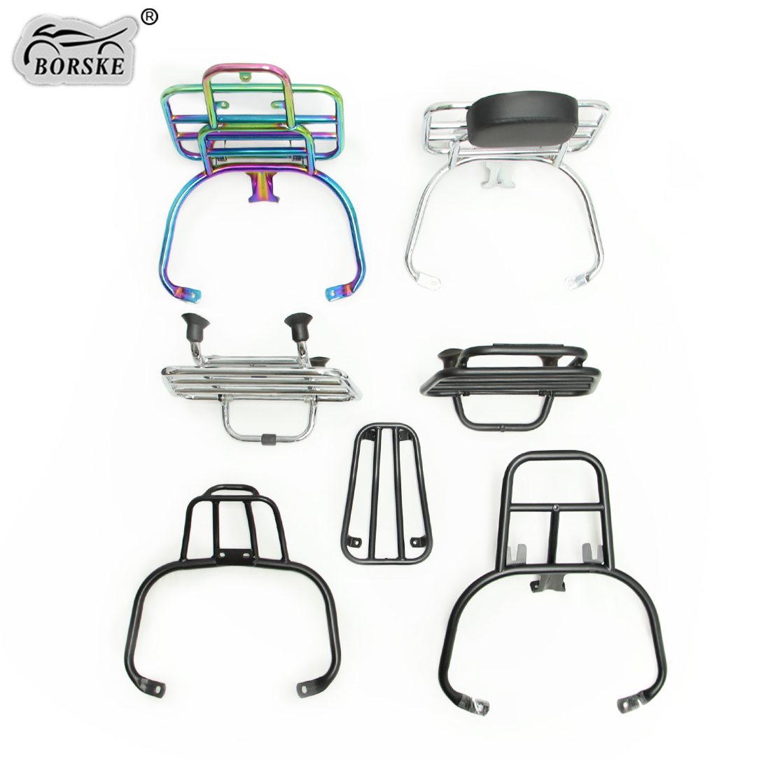 Motorcycle Carbon Steel Luggage Rack Shelf Rear Bracket Sports Support for VESPA Sprint Primavera