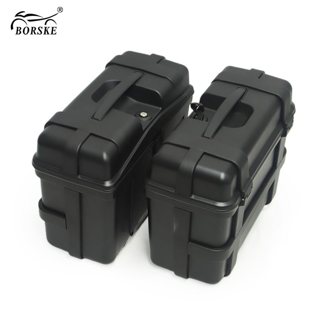 25L Universal Motorcycle Storage Luggage Side Boxes Waterproof Motorcycle Side Panniers
