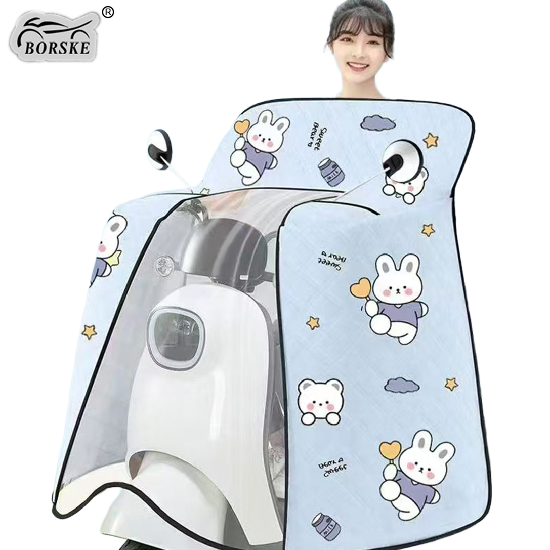 New Windshield Summer Shade Rain Cover Scooter Motorcycle Windproof Sunscreen Cover Windshield Quilt