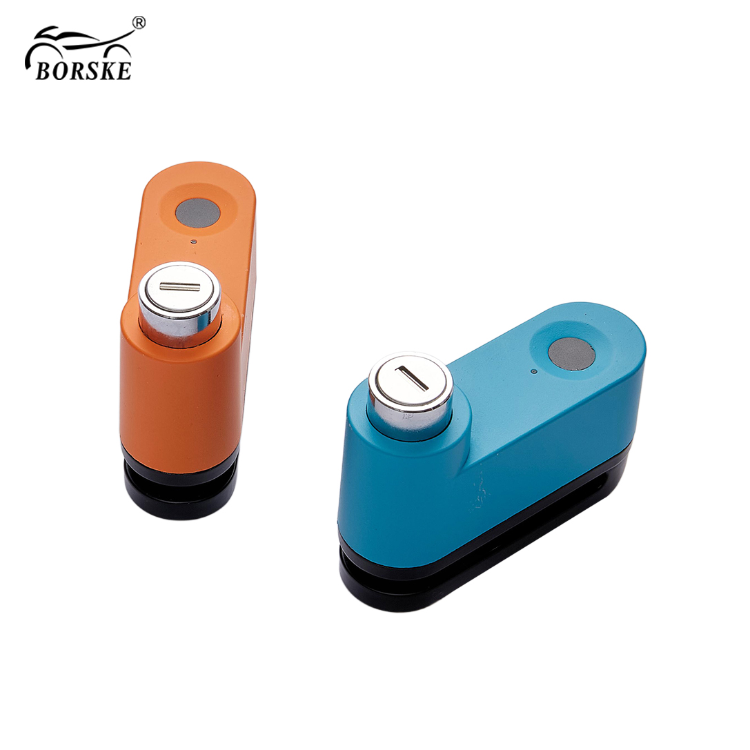 110DB High Decibel Waterproof Security Motorcycle Smart Fingerprint Alarm Disc Lock for Scooters