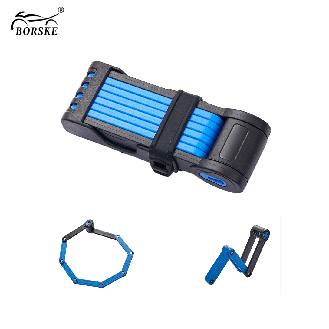 Motor Accessories Security Anti-theft Zinc Alloy Lock Core Folding Lock for Bicycle and Motorcycle