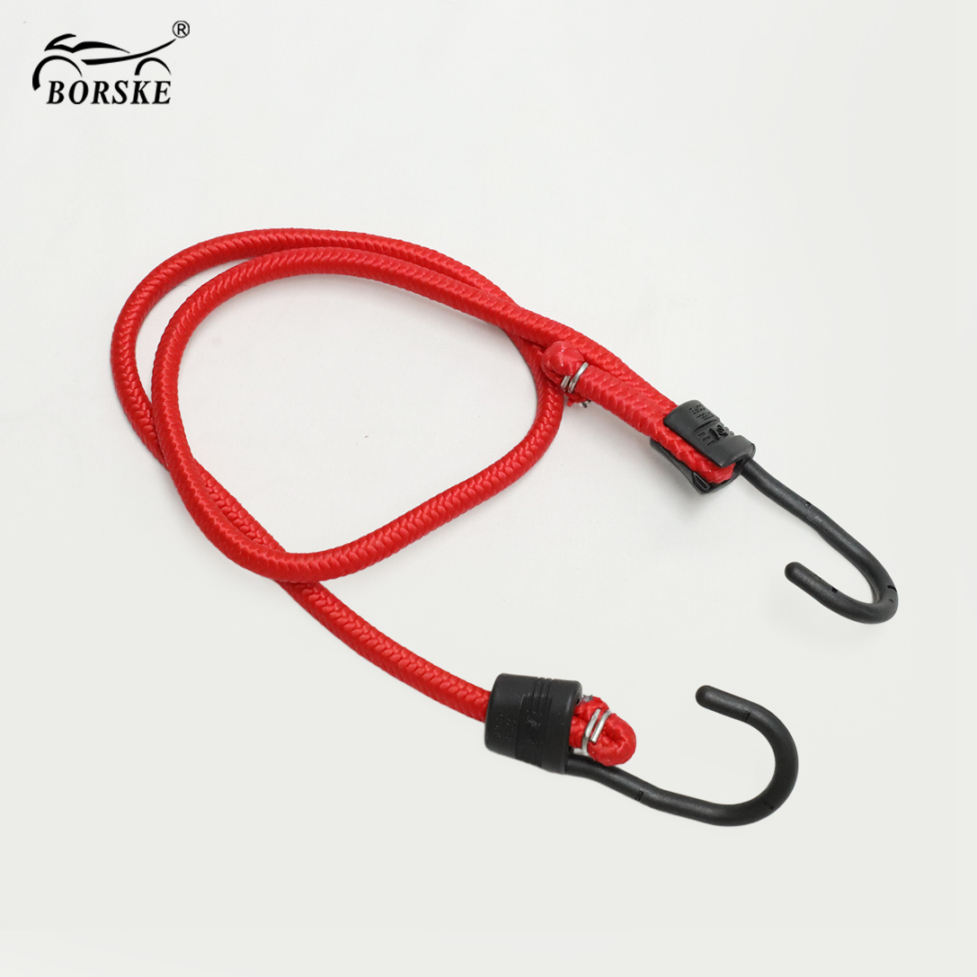 Round Luggage Rope Bicycle Outdoor Stretch Rope Luggage Strap Motorcycle Tie Down Rope With Hook