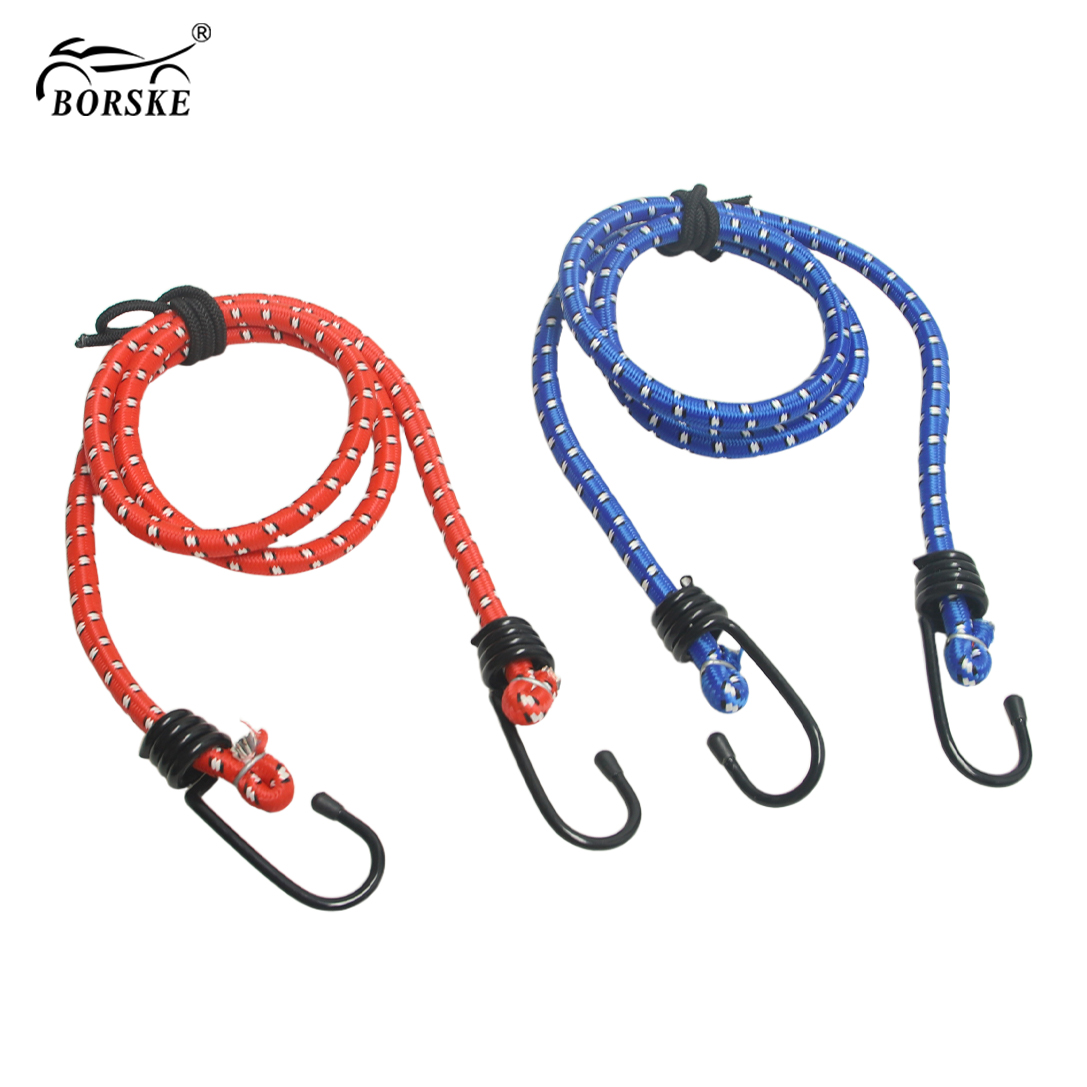 Motorcycle Bungee Outdoor Bungee Strap With Rubber-coated Hook for Car Tents Camping