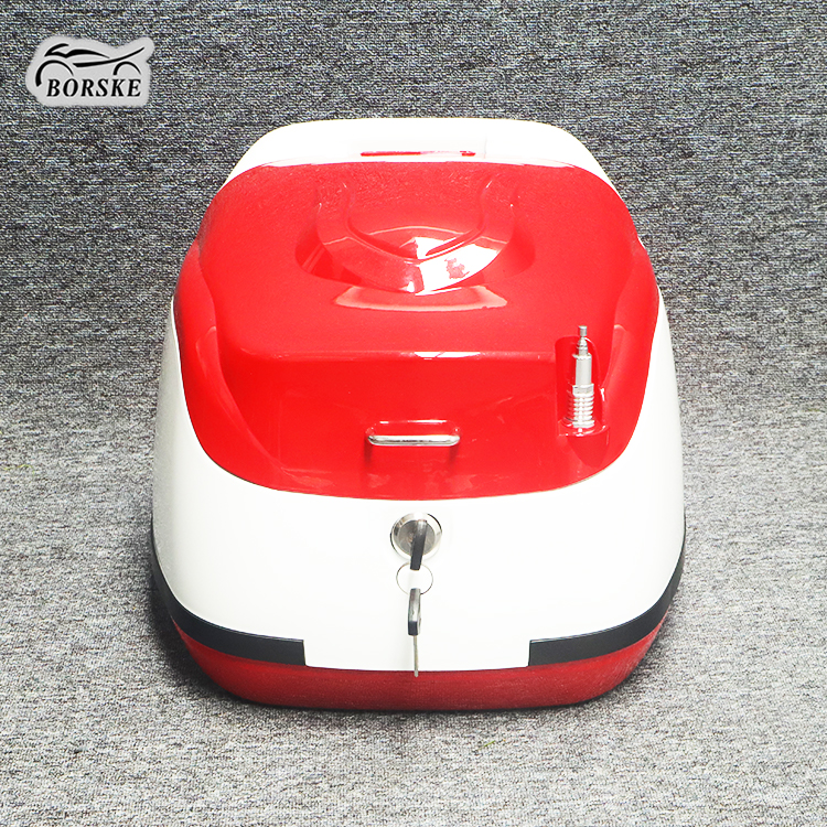 Borske ABS Motorcycle Scooter Top Box Tail case Motorbike Trunk Scooter Luggage Storage