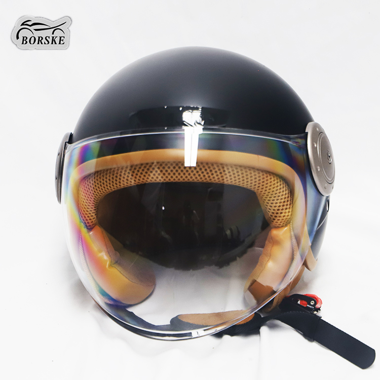 Borske Custom Wholesale Flip Up Helmet Half Face Motorcycle Helmets ABS Thickened Winter Warm Helmet