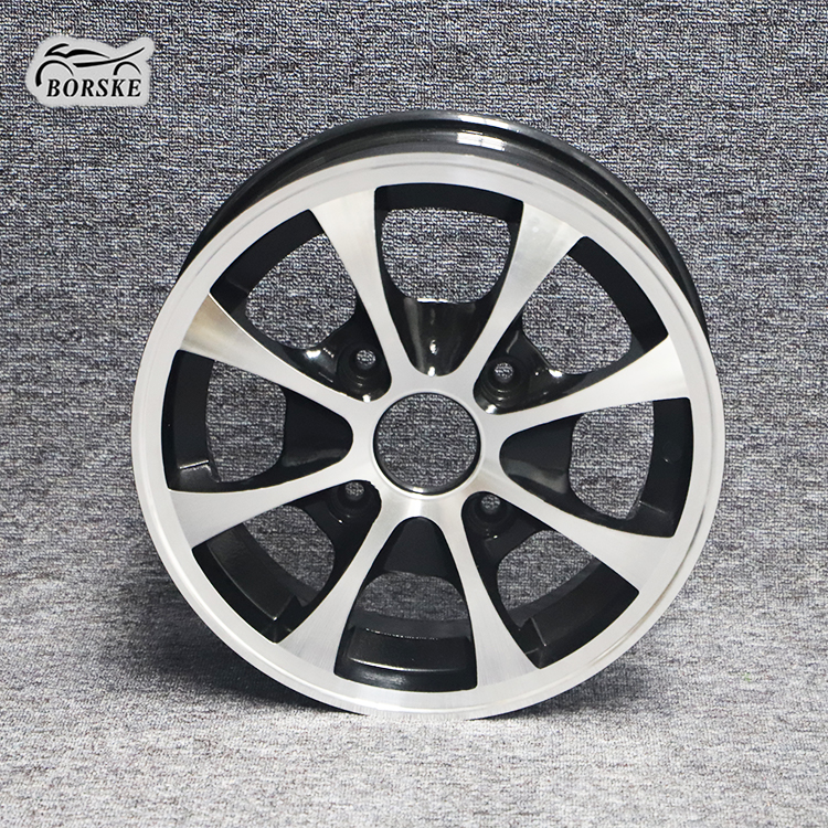 Borske Wholesale Aluminium Alloy 12" ATV Rim Passenger Car Wheels trailer lawn mower wheels