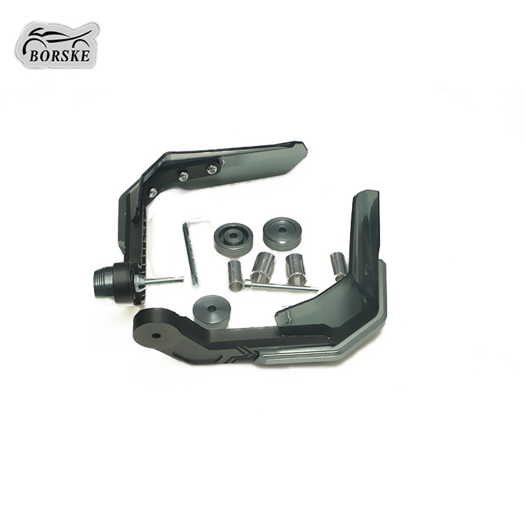 BORSKE Custom Motorcycle Handguard Shield Hand Guard Protector Handlebar Windshield