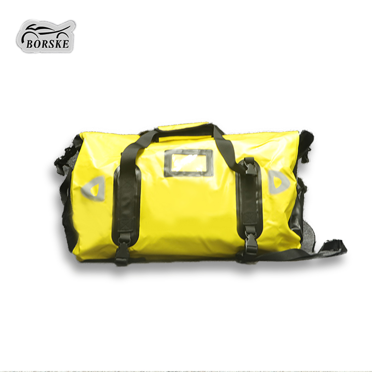 BORSKE 55L Large Capacity Motorcycle Tail Pannier Bag Waterproof Handbag Storage Luggage Bag