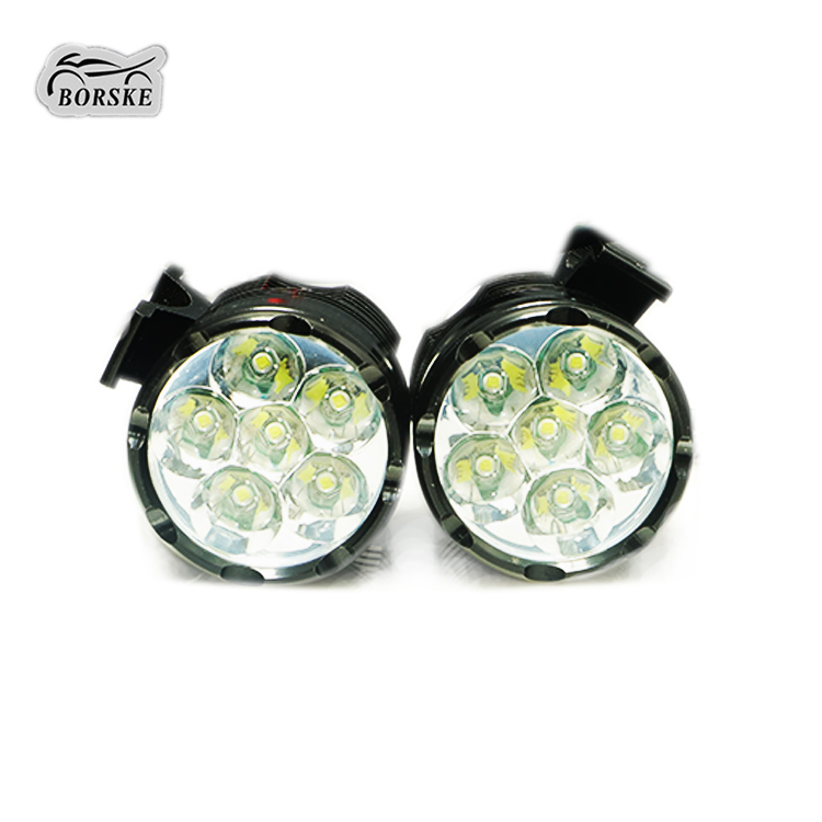 BORSKE 40W High Beam Lights Fog Lights LED Motorcycle Spotlight Accessories