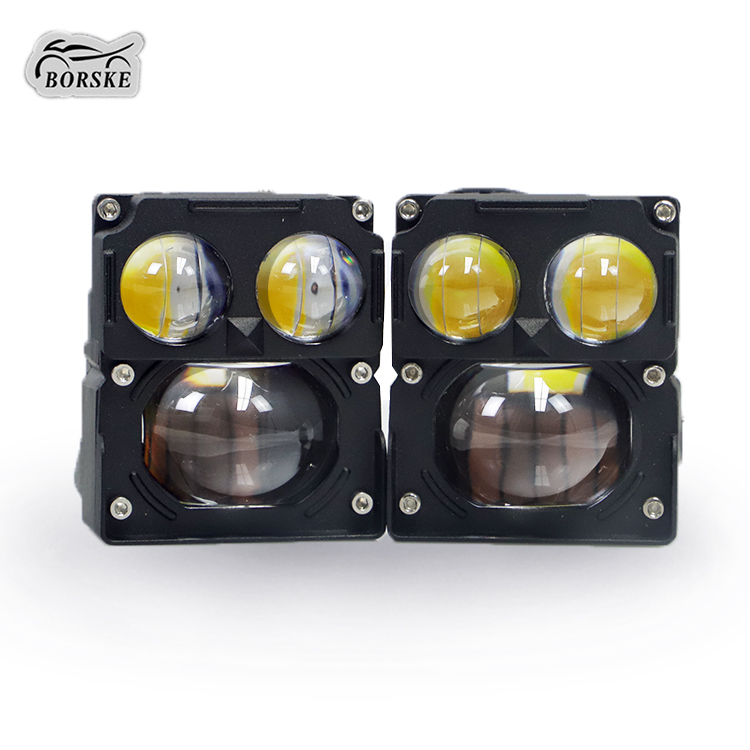 BORSKE Custom Motorcycle Aluminum Lamp 20W High Beam Lights