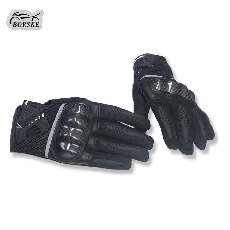 Custom Leather Motorcycle Racing Driver Gloves Half Finger Gloves for Adult Men
