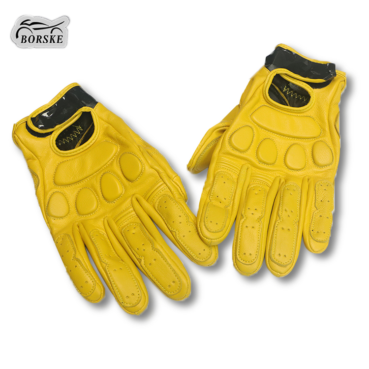 Custom Breathable Impact Resistance Full Finger Gloves Motorcycle Touch Screen Men
