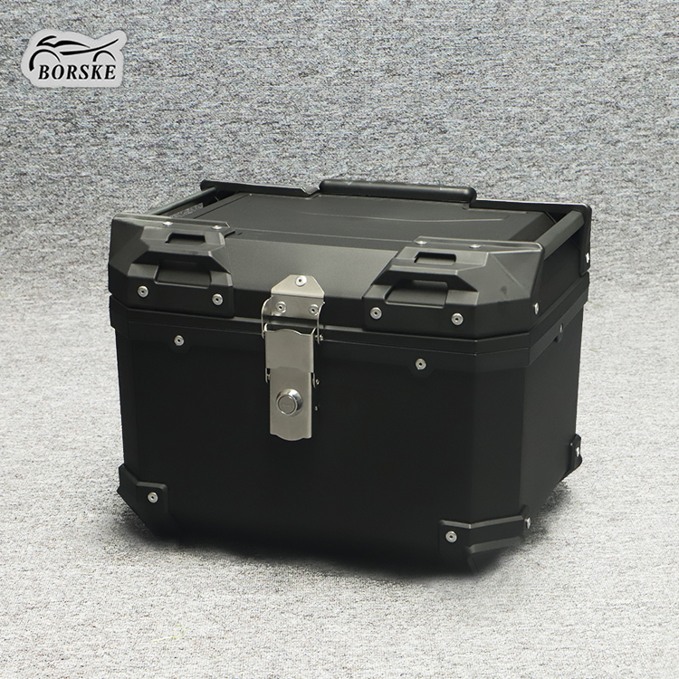 borske wholesale PP Motorcycle Trunk Tail Box Top Case Motorcycle Plastic luggage storage box