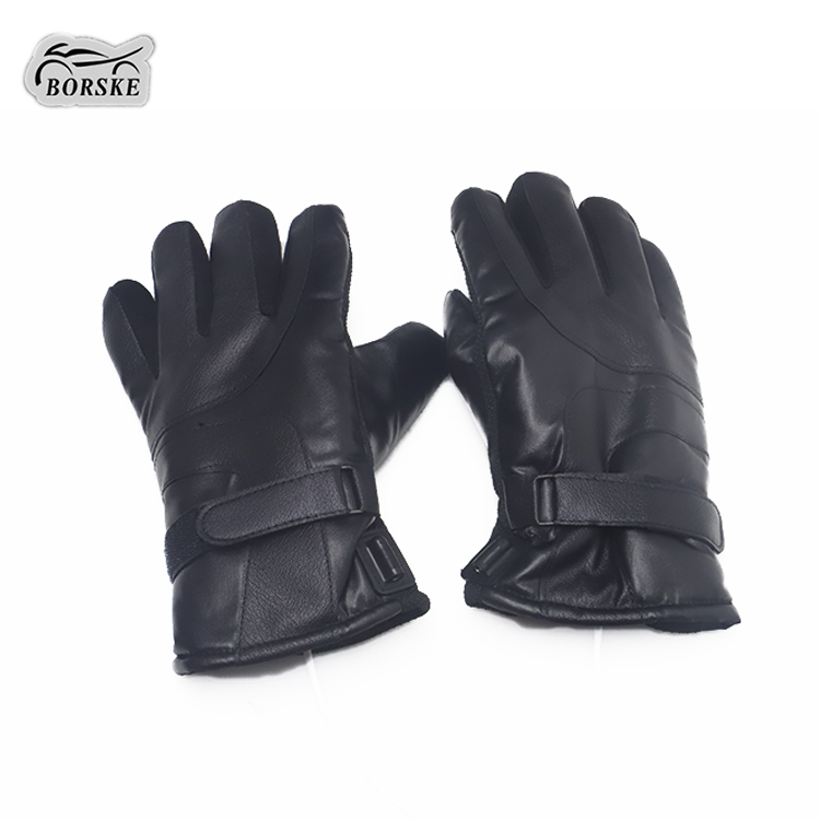 Borske Custom Heated Temperature Control Gloves Waterproof Glove Men Leather Warm Gloves
