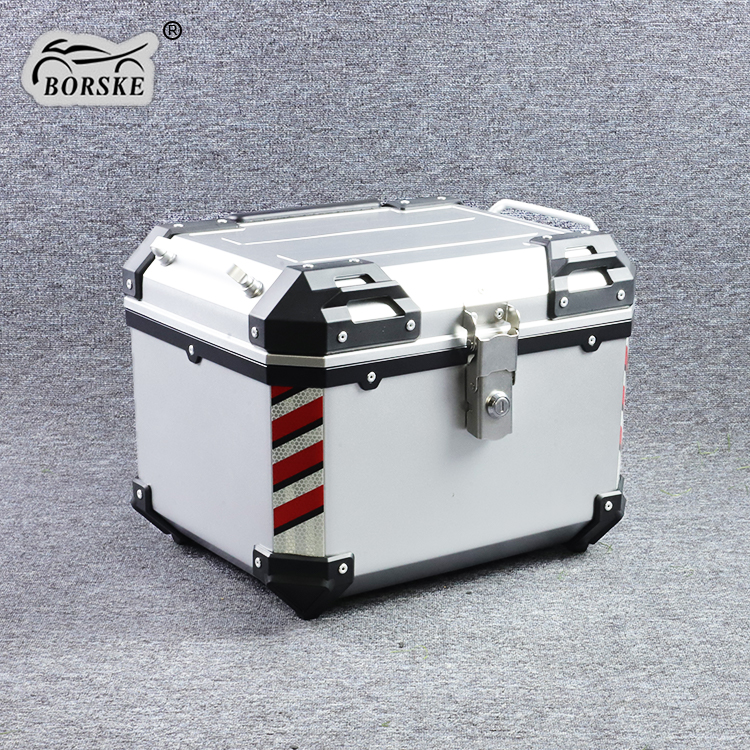 Borske Motorcycle Parts Factory Wholesale Motorbike Top Lock Storage Case Box