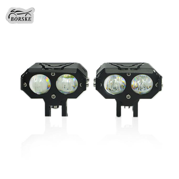 BORSKE 50W High Beam Lights Fog Lights LED Spotlight Motorcycle Modification Parts