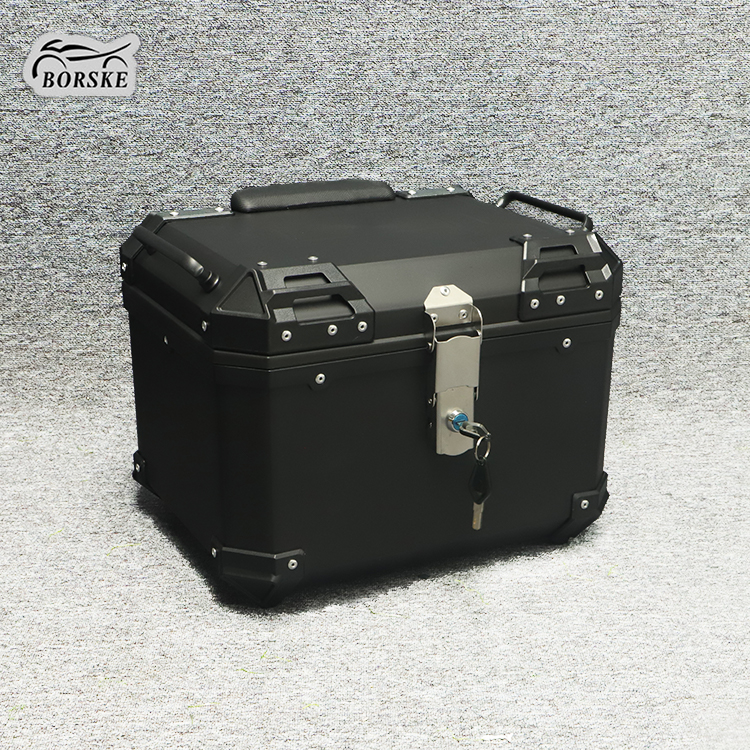Borske Custom Wholesale 35L PP Plastic Motorcycle Tail Box Motorbike Rear Trunk