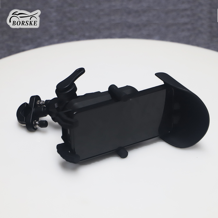 Cell phone holder for motorcycle